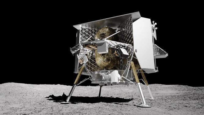 An artist rendering of the Astrobotics Peregrine lunar lander. (Image: Astrobotics)