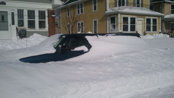 The aftermath of the "Groundhog Day Blizzard" of February 2011 in Racine, Wisconsin.