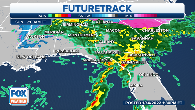 Futuretrack for Florida on 1-16-22