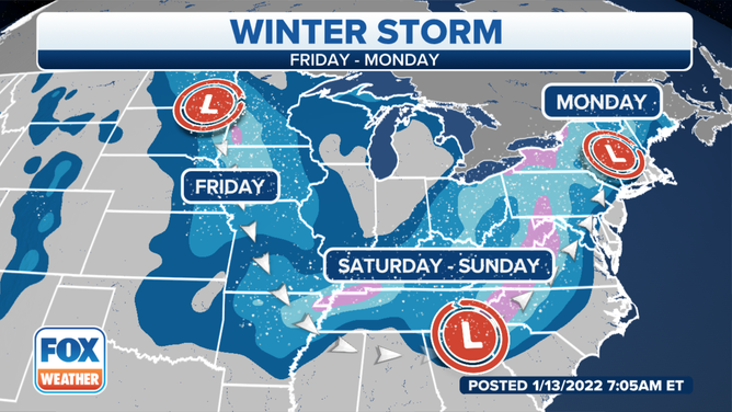 Major winter storm with snow, ice and wind to snarl travel