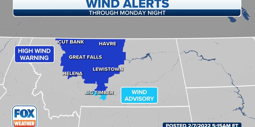 MNF forecast: strong winds and bitter cold wind chills