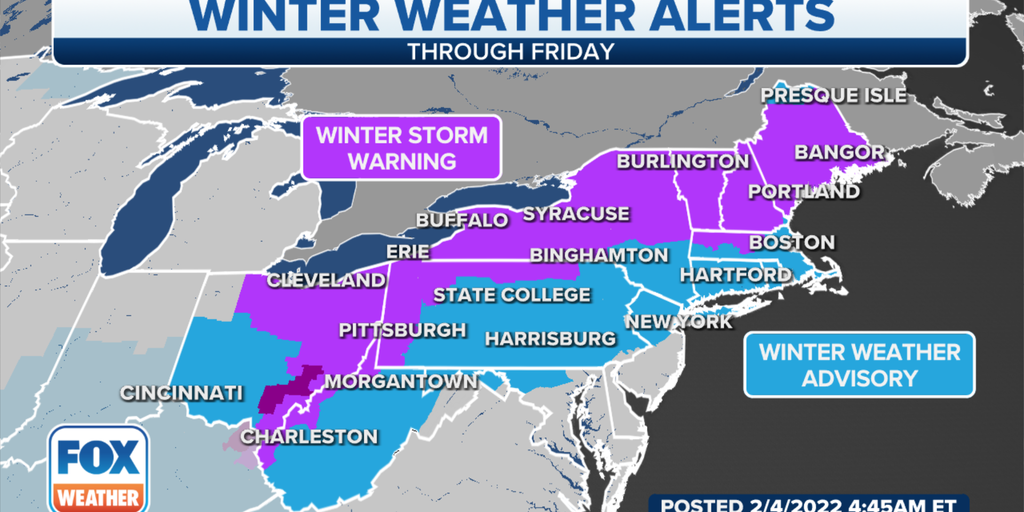 Winter Storm Delivering Snow, Ice Across Northeast In Its Final Chapter ...