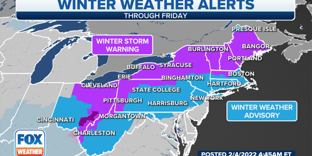 Winter storm delivering snow, ice across Northeast in its final chapter
