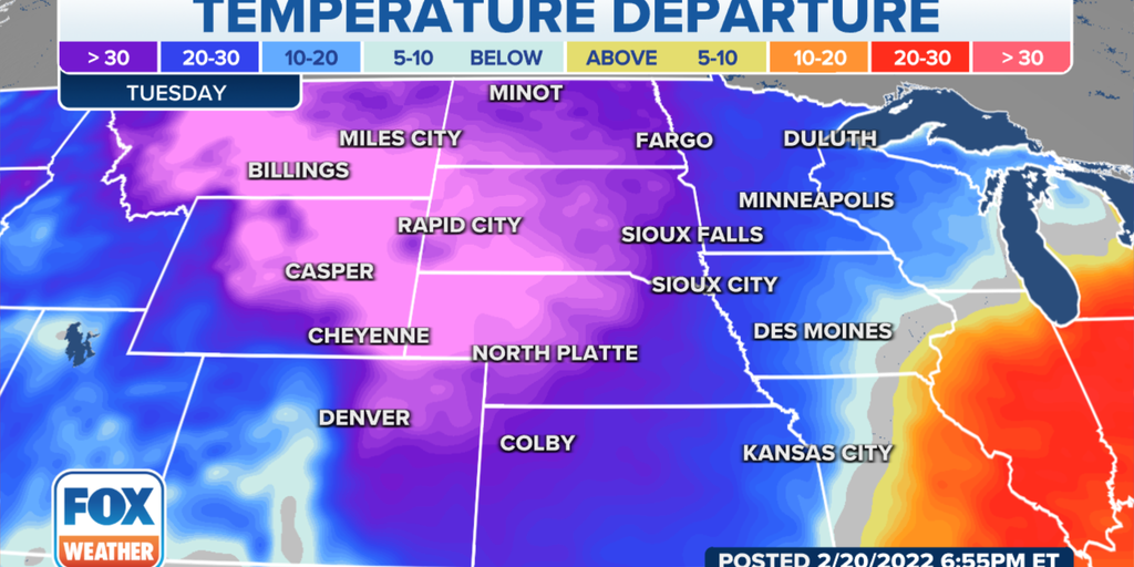 Arctic air blast sending major chill throughout Northern Plains | Fox ...