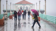 How much will it rain in Los Angeles by the end of October?