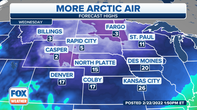 Bitter blast of dangerously cold air moves into Northern Plains | Fox ...