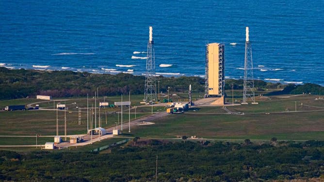 The Astra Rocket 3 at launch complex 46 in Cape Canaveral, Fla. Astra is preparing for its first launch from Florida with a NASA payload.