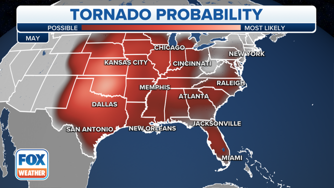 May tornado probability