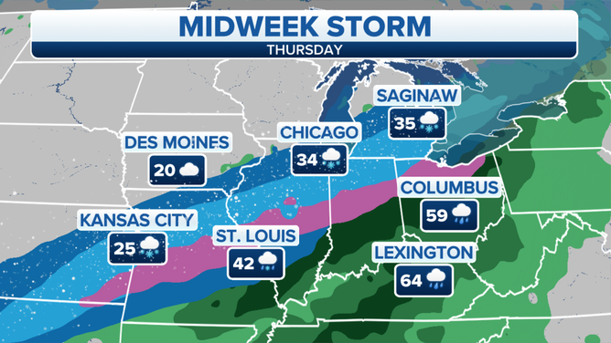 Forecast for Thursday, Feb. 17, 2022.