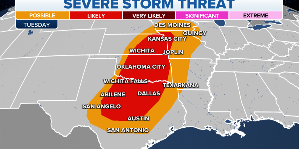 Another round of severe weather possible in areas ravaged by tornadoes ...