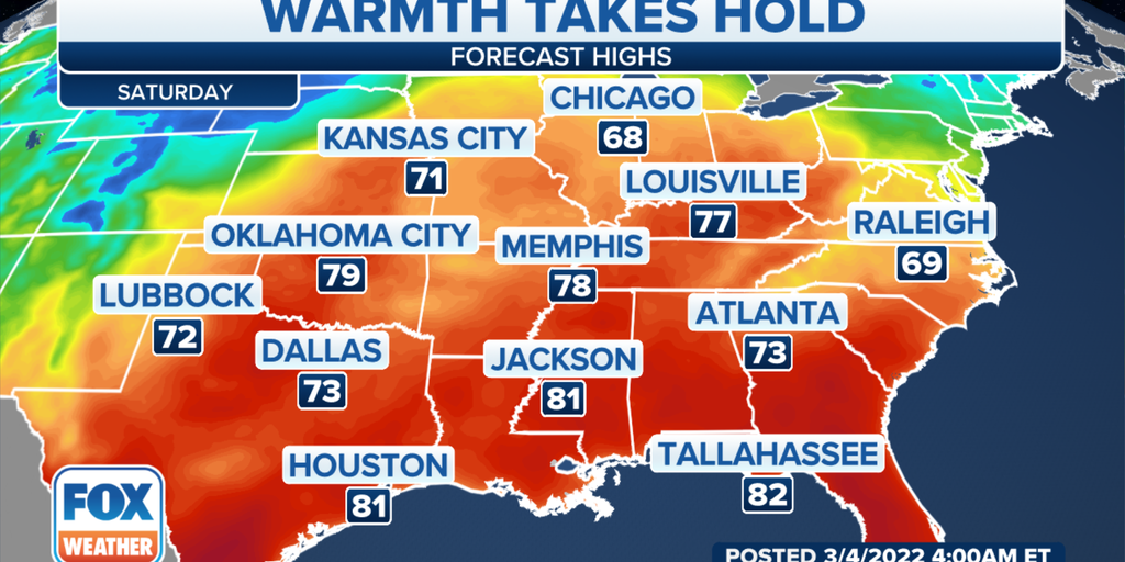 Springlike warmth places dozens of record highs in jeopardy this ...