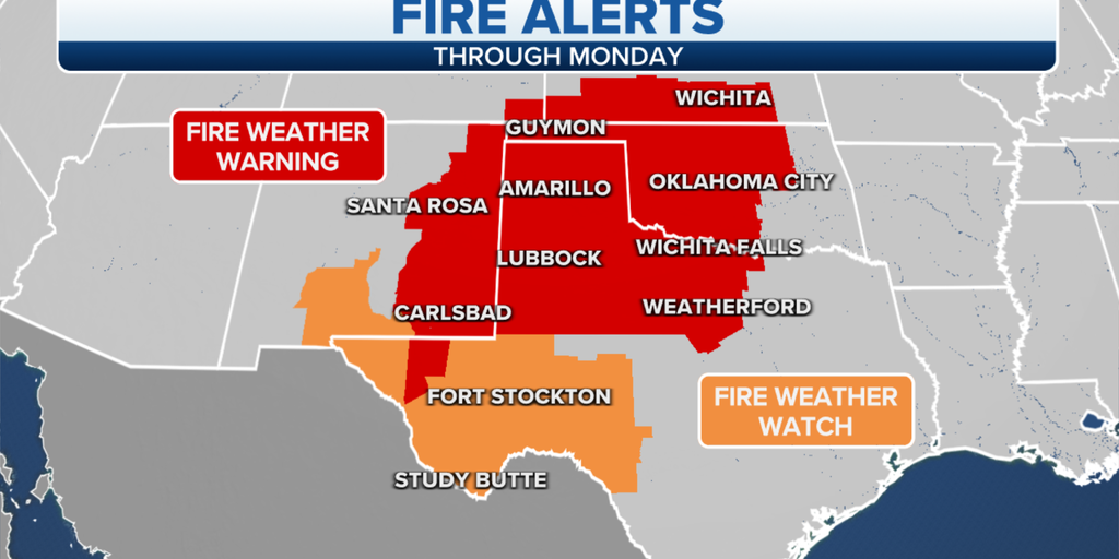 Southern Plains Seeing 'critical Risk' Of Wildfires On Sunday 