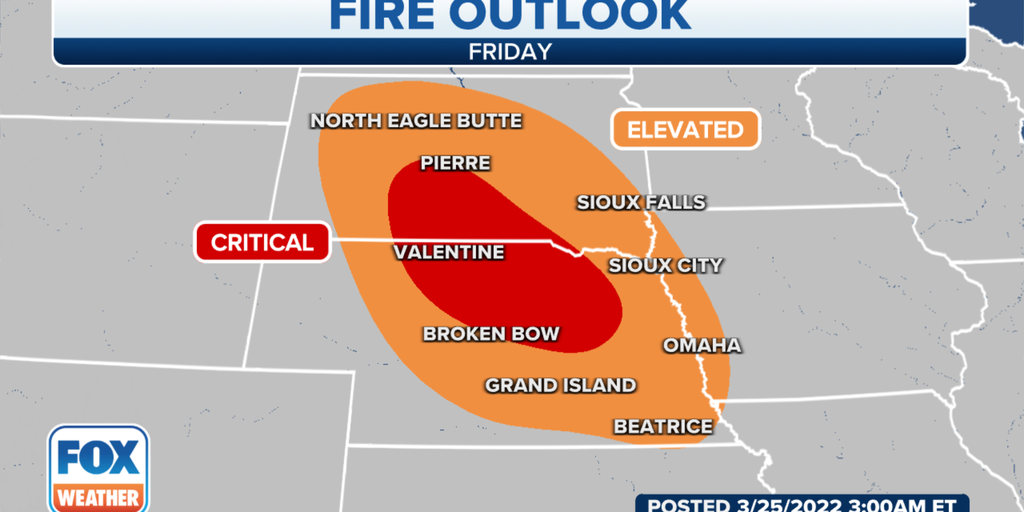 High winds, low humidity fuel fire threat in Northern, Central Plains ...