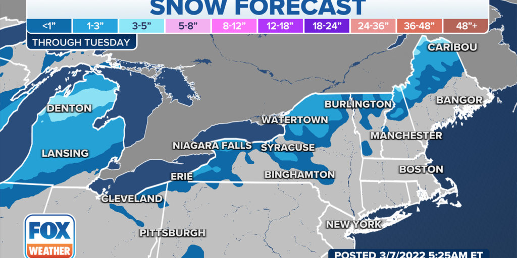 Early week snow storm exits, midweek storm gears up | Fox Weather