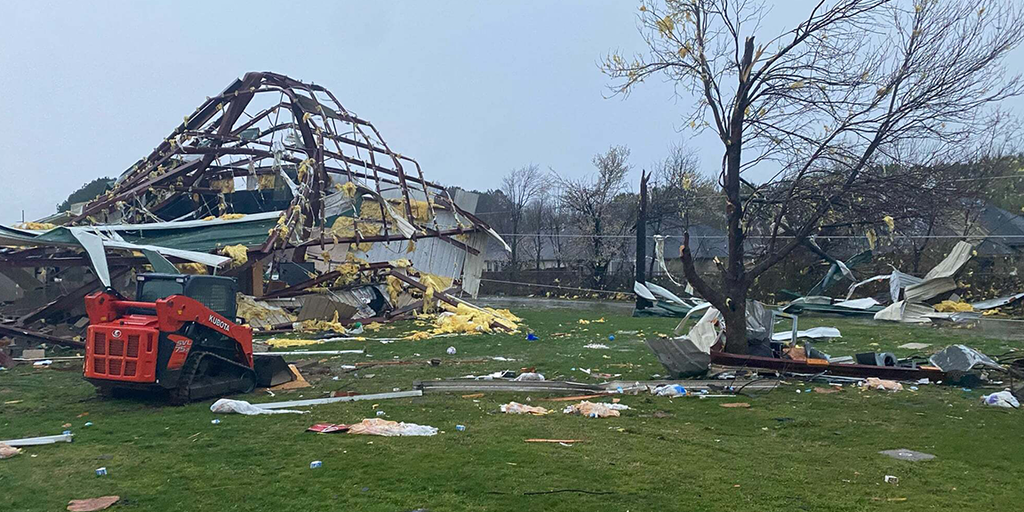 7 injured, 2 critically, after possible tornado in Springdale, Arkansas
