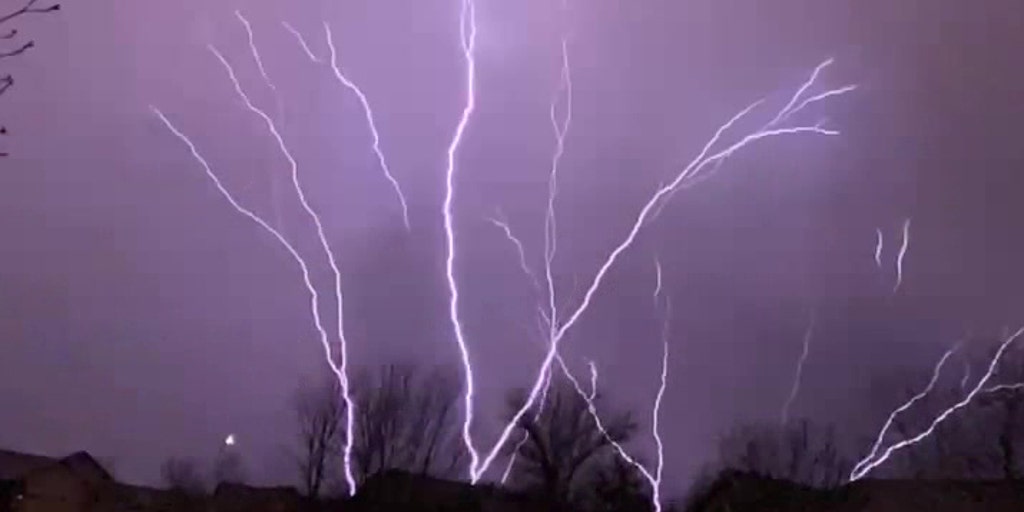 'Most insane strike of lightning' spotted over Wichita during severe ...