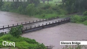 Watch: Australian flood waters overwhelm bridge in just 6 hours