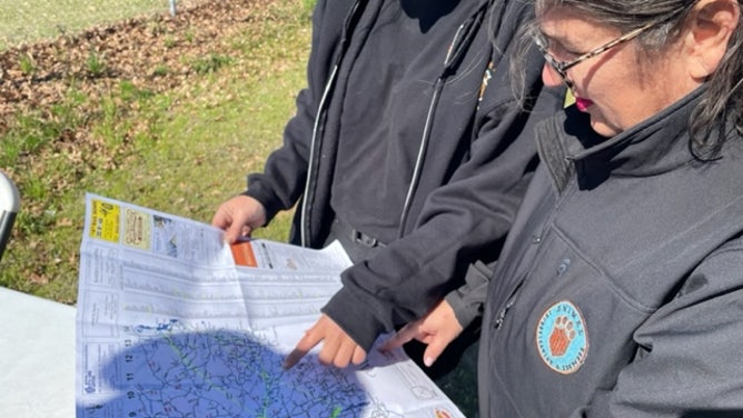 Animal Investigation and Rescue team members in Gilmir, Texas after the March 21 tornado. (Image: Monica Ailey/Animal Investigation & Rescue)