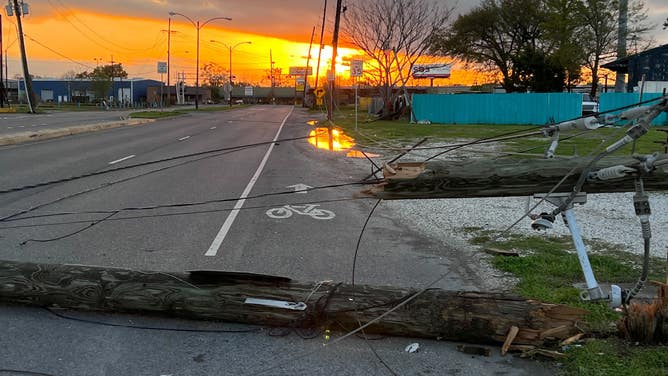 Tornado damage and debris in the Arabi neighborhood of New Orleans on March 23, 2022, the morning after at least two tornadoes touched down in Louisiana. (Image: Robert Ray/FOX Weather)