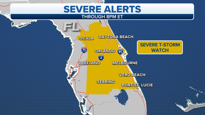 Severe t-storm watch for Florida 3/16/22