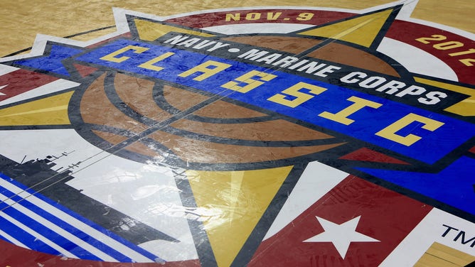 Condensation on the court caused the cancellation of the Navy-Marine Corps Classic between the Florida Gators and Georgetown Hoyas aboard the USS Bataan at Mayport Naval Air Station on November 9, 2012 in Jacksonville, Florida.