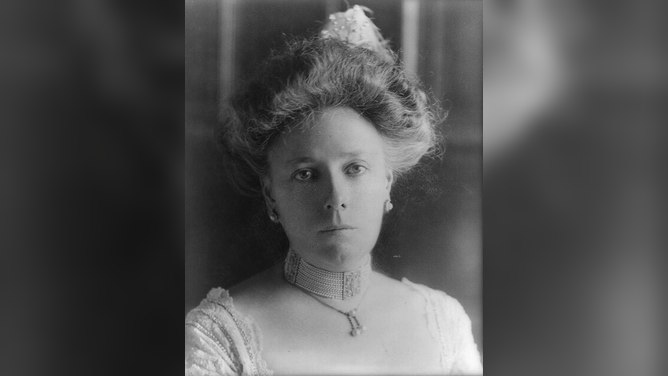 A portrait of First Lady Helen Taft, taken in 1909.