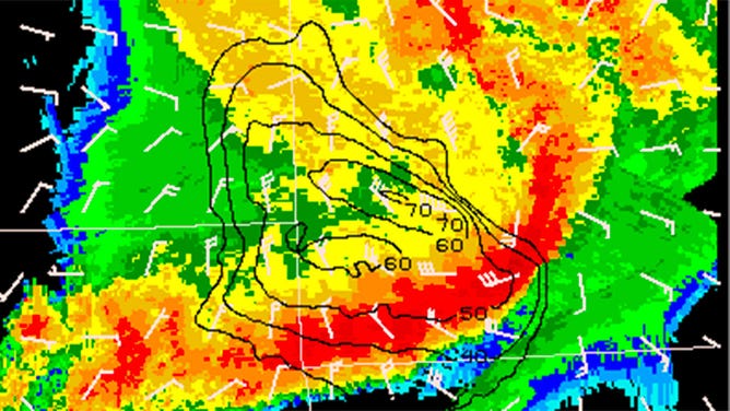 Example of a bow echo