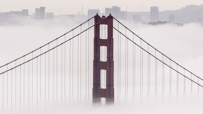 San Francisco fog, Golden Gate bridge 3/2/22