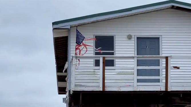 Hurricane Ida damage in Grand Isle 2022