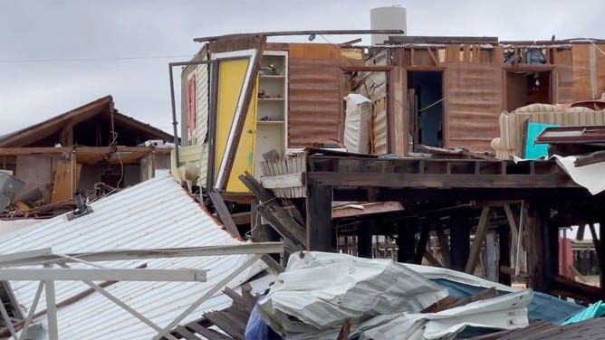 Hurricane Ida damage in Grand Isle 2022