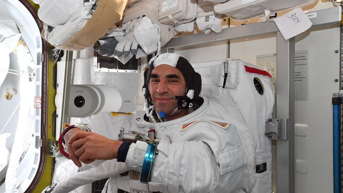 NASA Astronaut Raja Chari prepares for his second spacewalk in two weeks on March 23, 2022.