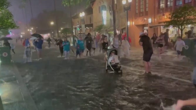 ディズニーハリウッドスタジオの洪水