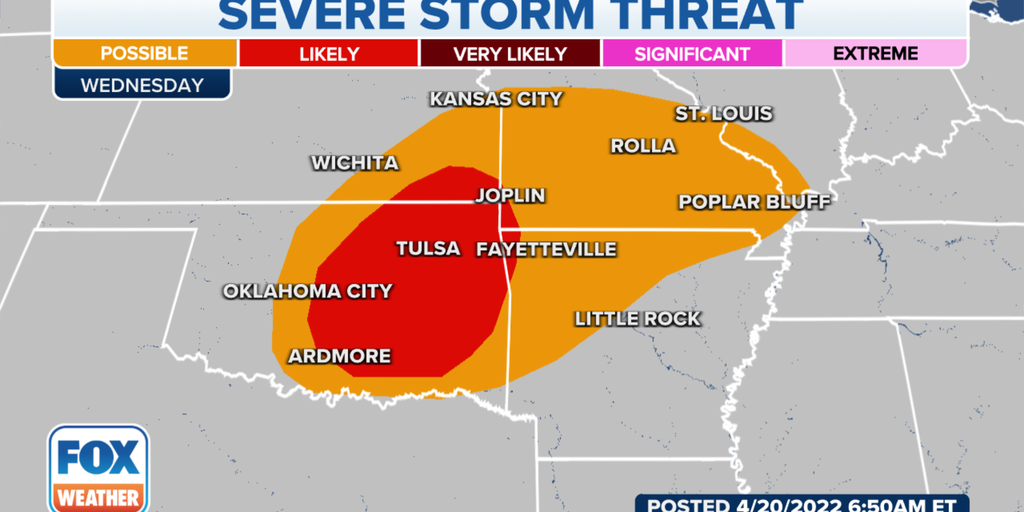 Thunderstorms blossom across Oklahoma, Kansas as severe threat returns ...