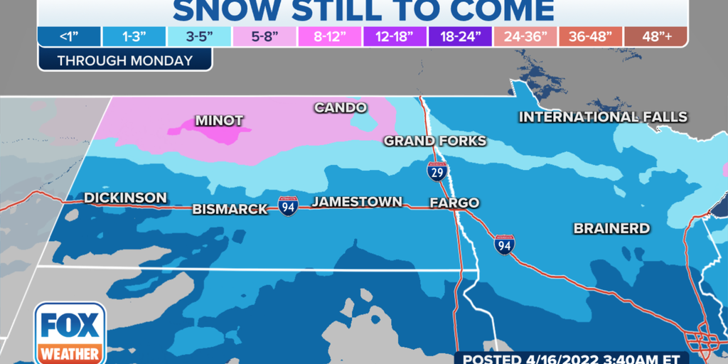More snow on the way for Dakotas, Minnesota after paralyzing blizzard