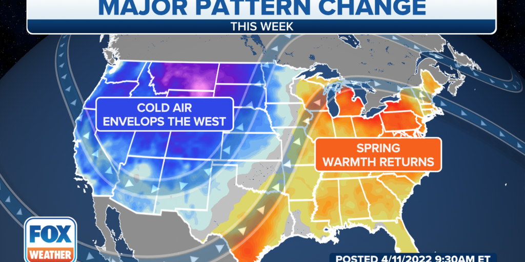 Roller-coaster weather pattern bringing record cold to the West, warm ...