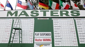 Another stormy day at the Masters but skies looking brighter for tournament tee times