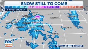 Heavy snow blankets northern Rockies before spreading into Northern Plains this weekend