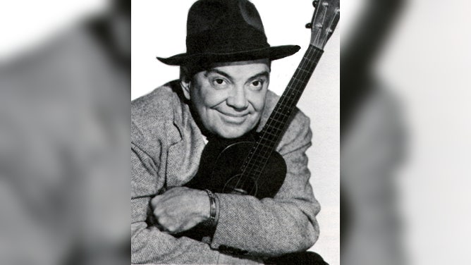 Actor Cliff Edwards with his ukelele.