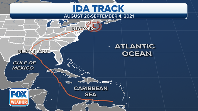 Hurricane Ida formed on Aug. 26, 2021, in the Caribbean Sea and made landfall in southeastern Louisiana on Aug. 29 as a Category 4 hurricane.