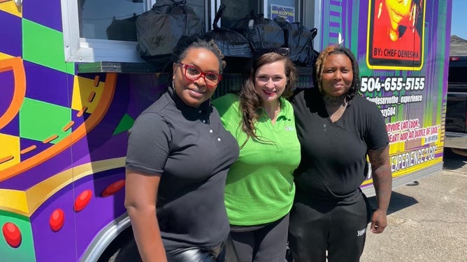Stacy Parker, Cajun Navy director of operations, responding to tornado recovery efforts. (Image credit: Stacy Parker/Cajun Navy)