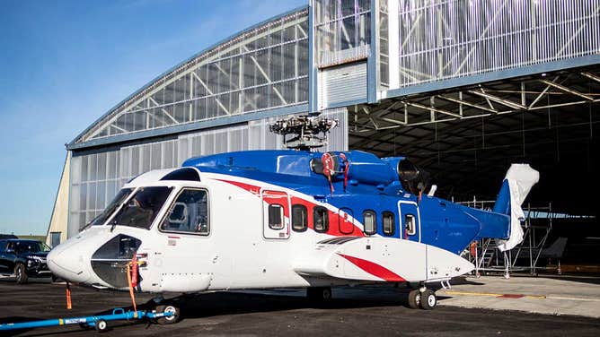 Rocket Lab's recovery helicopter, Sikorsky S-92. (Image: Rocket Lab)