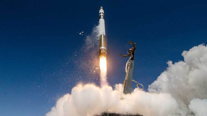 Rocket Lab's Electron rocket launches on the mission called "As the Crow Flies" from New Zealand. (Image: Rocket Lab)