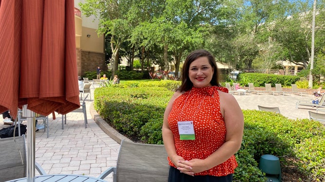 Cajun Navy Director of Operations Stacy Parker at the National Hurricane Conference in Orlando, Fla.