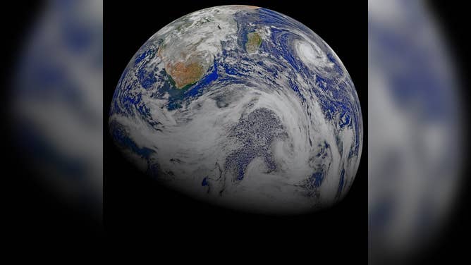 This composite image of southern Africa and the surrounding oceans was captured by six orbits of the NASA/NOAA Suomi National Polar-orbiting Partnership spacecraft on April 9, 2015, by the Visible Infrared Imaging Radiometer Suite (VIIRS) instrument. (Image: NASA's Goddard Space Flight Center)