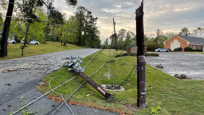 Storm damages to Northminster Presbyterian Church in Macon, Georgia. (Image credit: Michael Napier, II)
