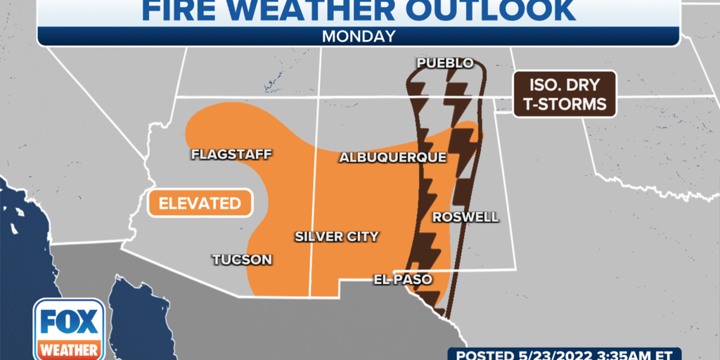Dry thunderstorms a concern in the Southwest as fire risk reaches ...