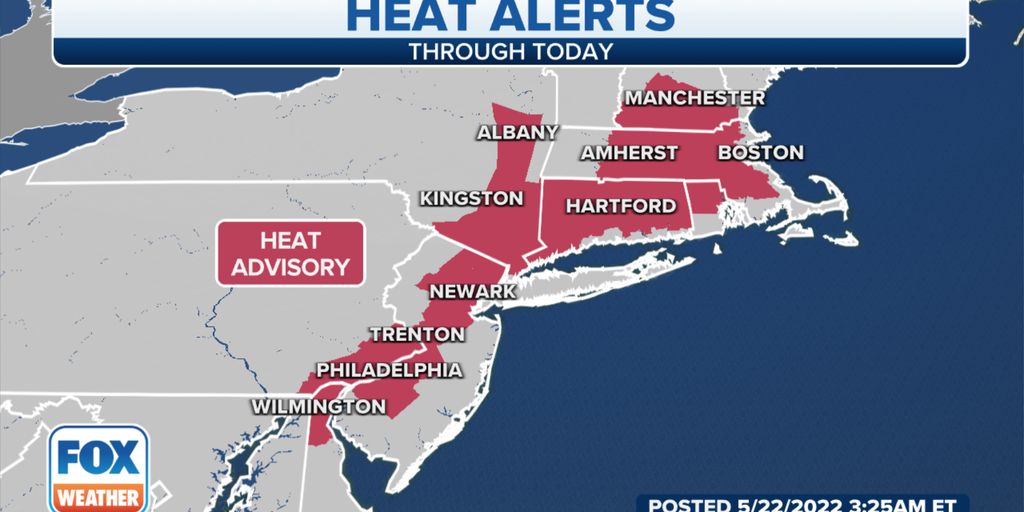 Steamy Sunday: Summerlike temperatures to remain in the Northeast | Fox ...
