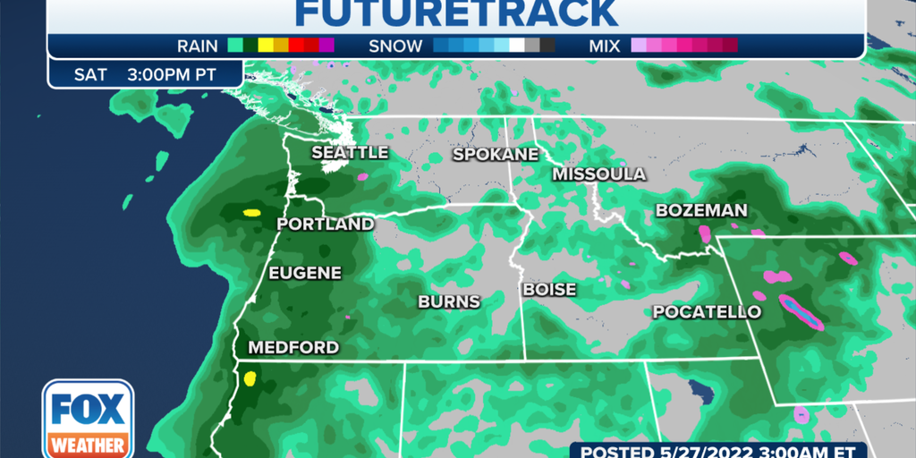 Waves of rain, storms to soak Northwest into Memorial Day weekend | Fox ...