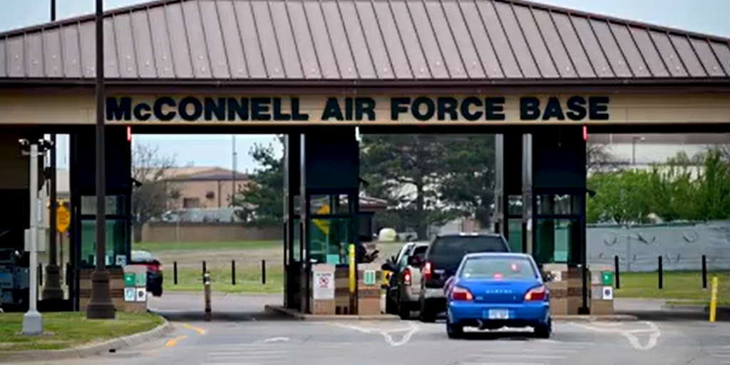 US airman injured by lightning strike to McConnell Air Force Base in