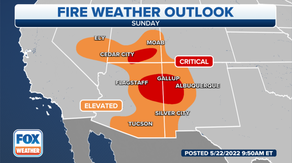 Wildfire smoke affecting air quality in the Southwest as critical fire weather continues